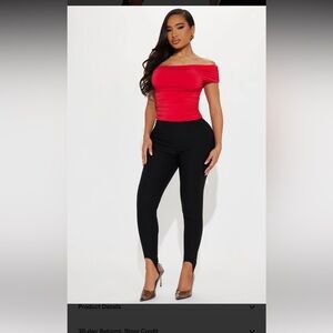 Fashion Nova Stirrup Leggings. 2X. Black. NWT